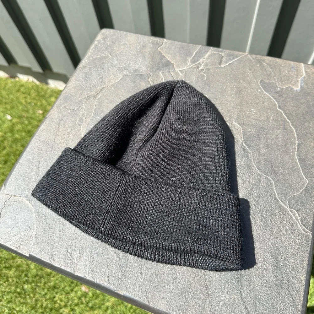 Brandy Melville “Killin’ It” Black Embroidered Beanie